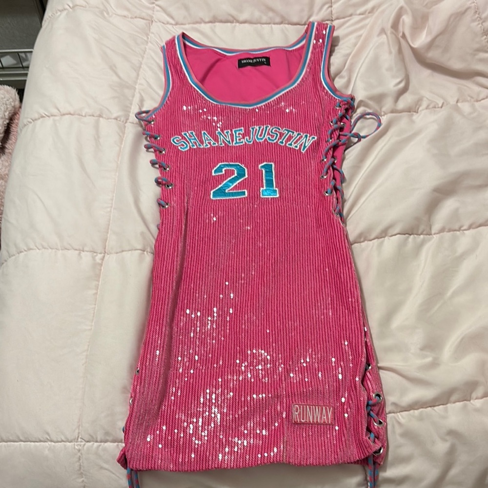 Shane Justin sequin dress
